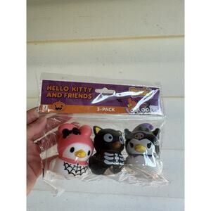 Sanrio Hello Kitty And Friends Halloween Duckz Set Of 3 Rubber Ducks Kuromi